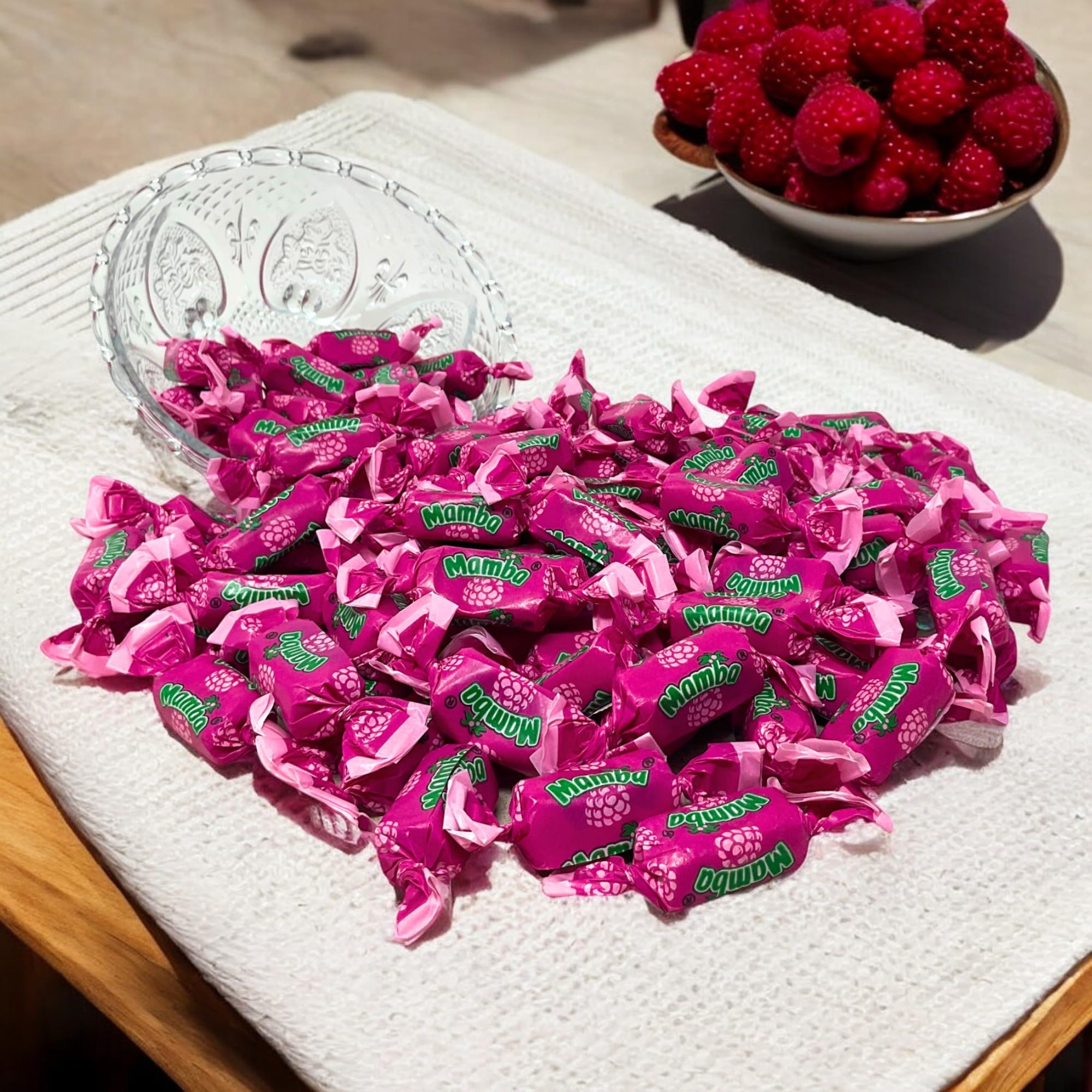 Amazon.com : Raspberry Mamba Fruit Chews, 1 Lb. Bag – Individually